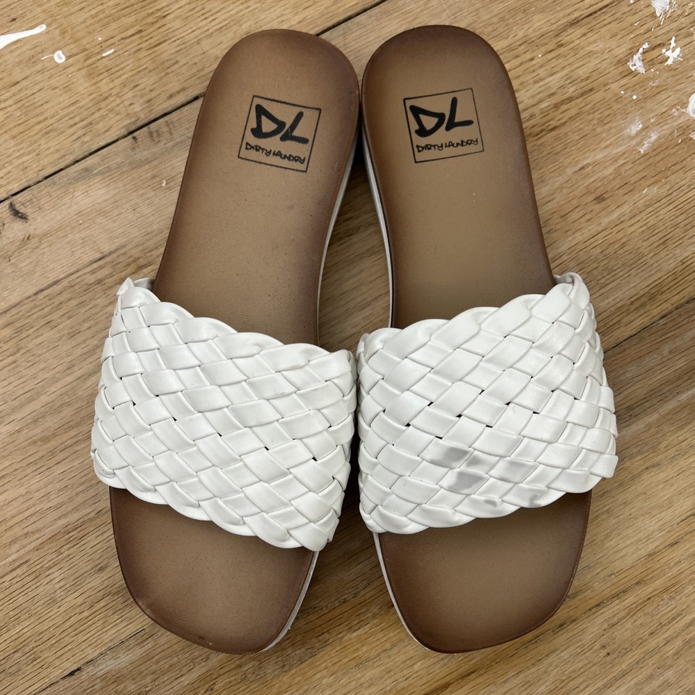 DIRTY LAUNDRY Women 7 Enjoy‎ It Slip On Slide Sandals 283